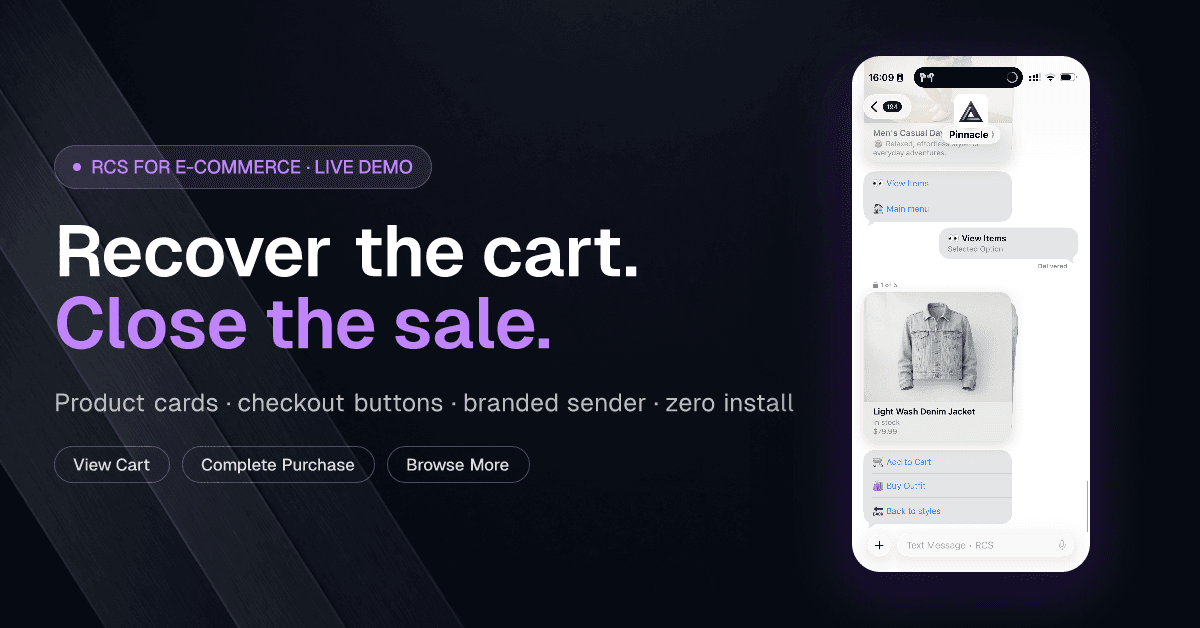 RCS for E-Commerce: The Messaging Upgrade Your Conversions Need