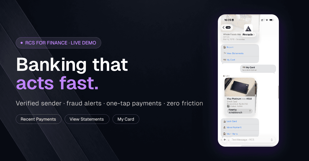 RCS for Finance: Secure, Interactive Banking Notifications That Actually Work